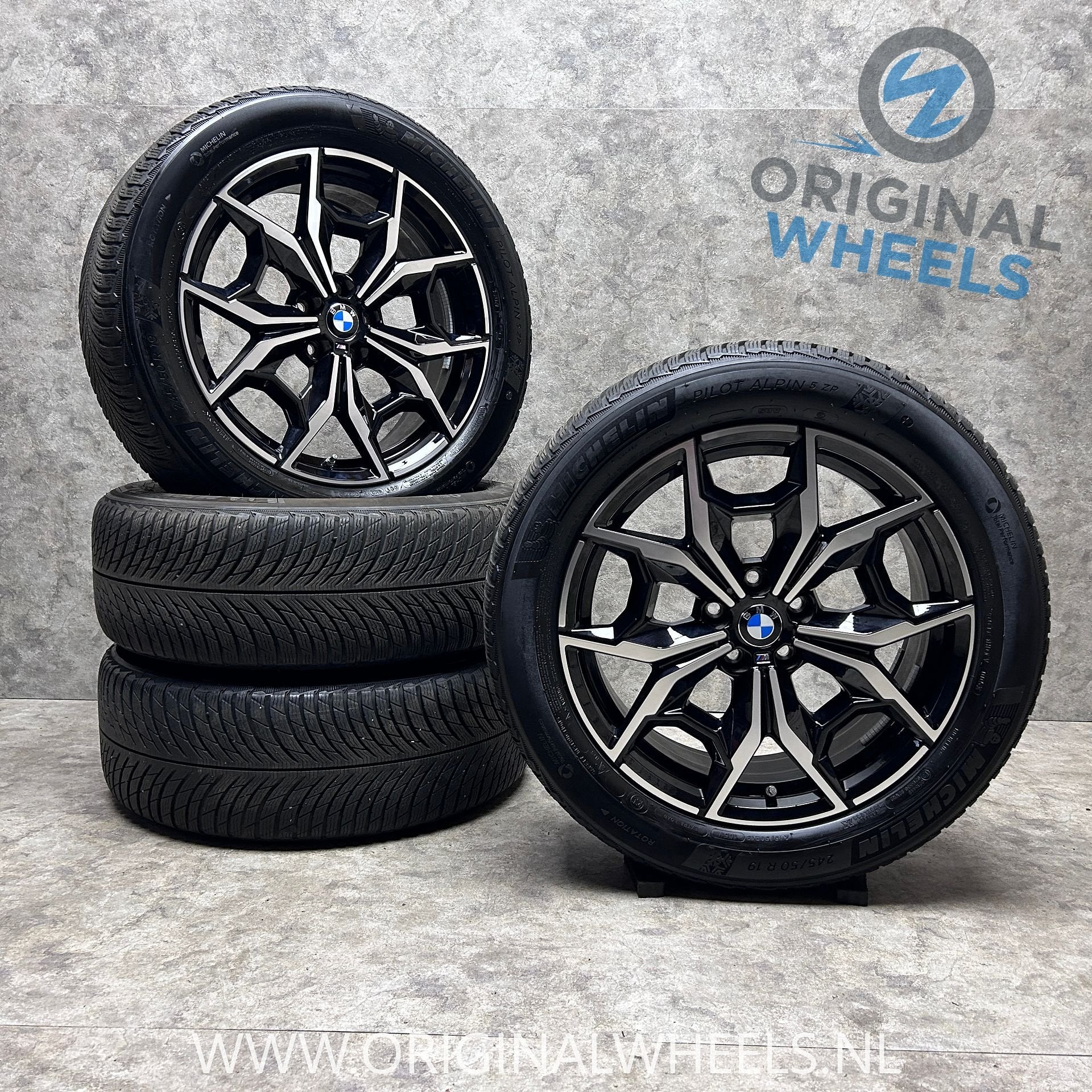 19 inch originele velgen + winterbanden BMW X3 X4 887 M, 19 inch, -, -, Banden en Velgen