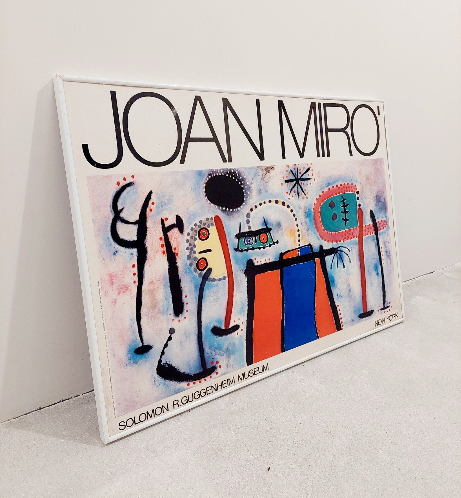 Affiche d’exposition de "Joan Miró", 1986, Antiquités & Art, Enlèvement