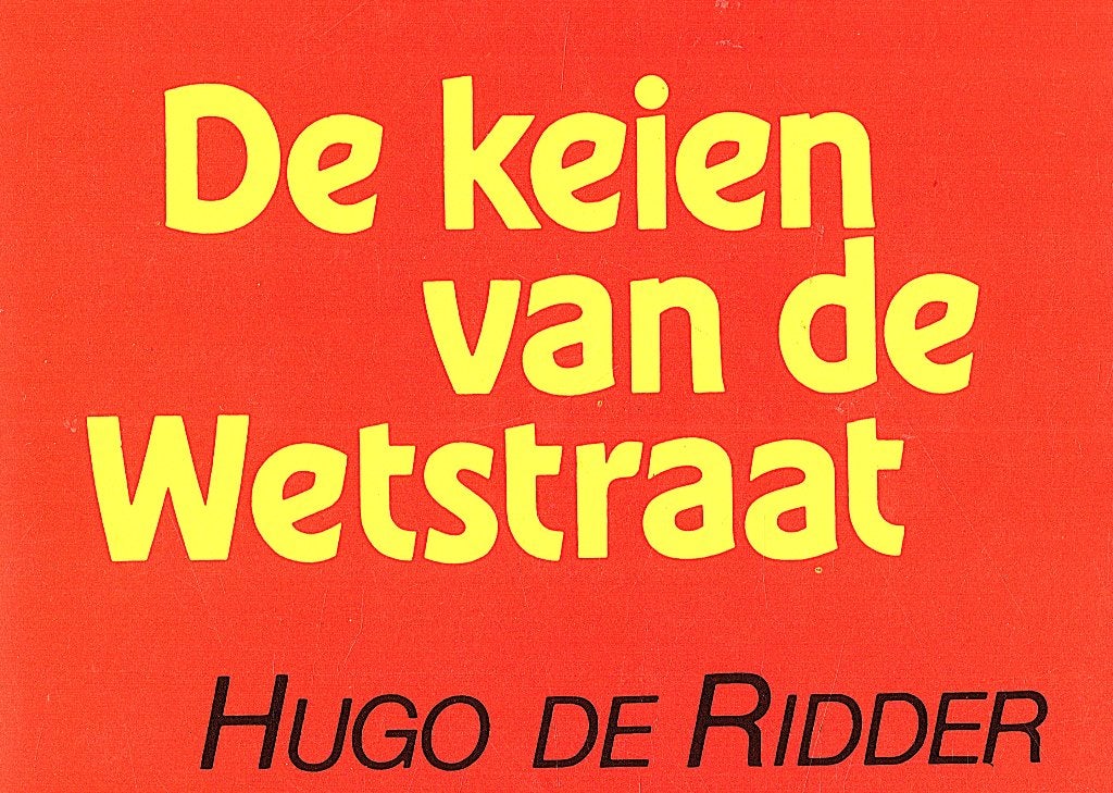 De keien van de Wetstraat – Hugo De Ridder, Davidsfonds, Ophalen of Verzenden, Zo goed als nieuw, Hugo de Ridder