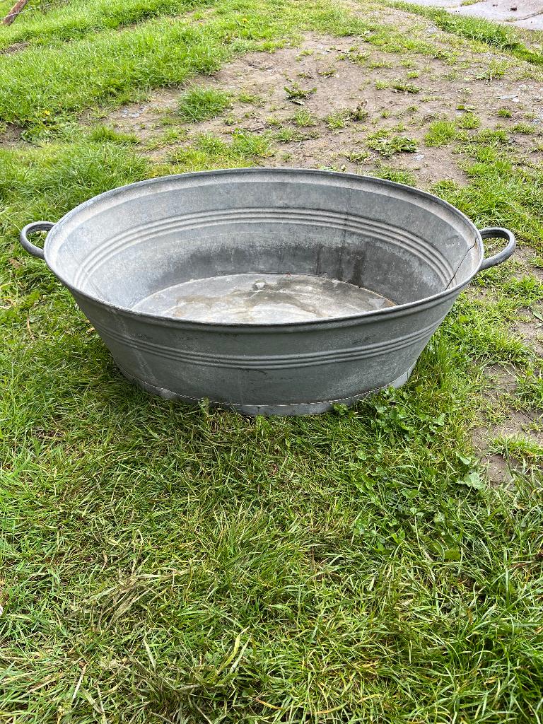 Bassine en zinc, Antiquités & Art, Enlèvement