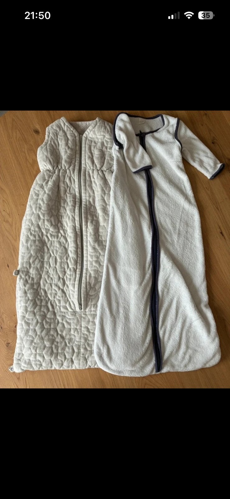 Slaapzakken herfst/winter - baby/peuter - 100/110cm - 2stuks, Ophalen of Verzenden, Zo goed als nieuw