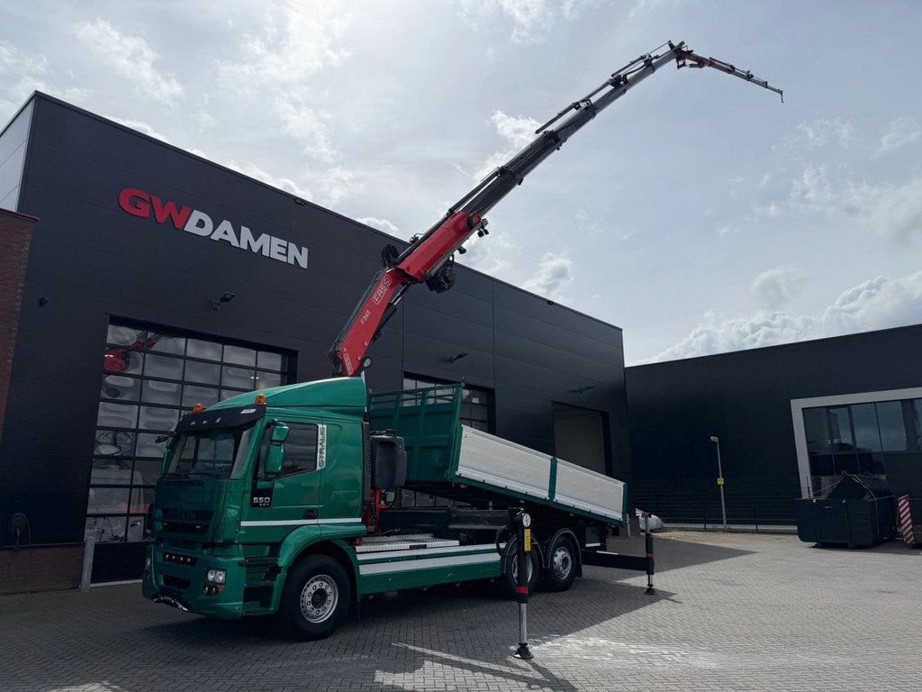 Iveco Stralis 500 6x2 3 Way tipper Fassi 365+Flyjib ,winch, Auto's, Automaat, Euro 5, Iveco, Diesel