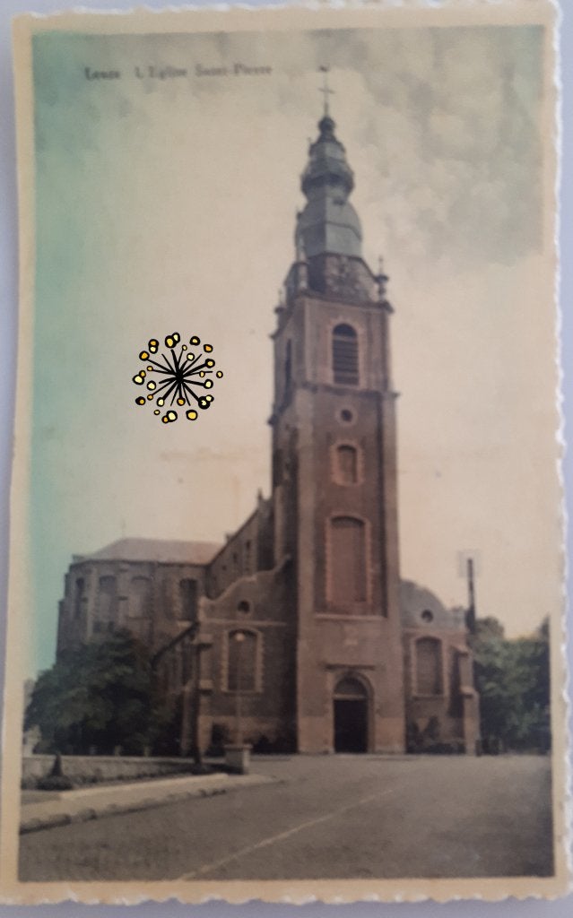 CP ancienne LEUZE L'Église St.Pierre +- 1920 Ref.E65, Enlèvement ou Envoi, 1920 à 1940, Non affranchie, Hainaut