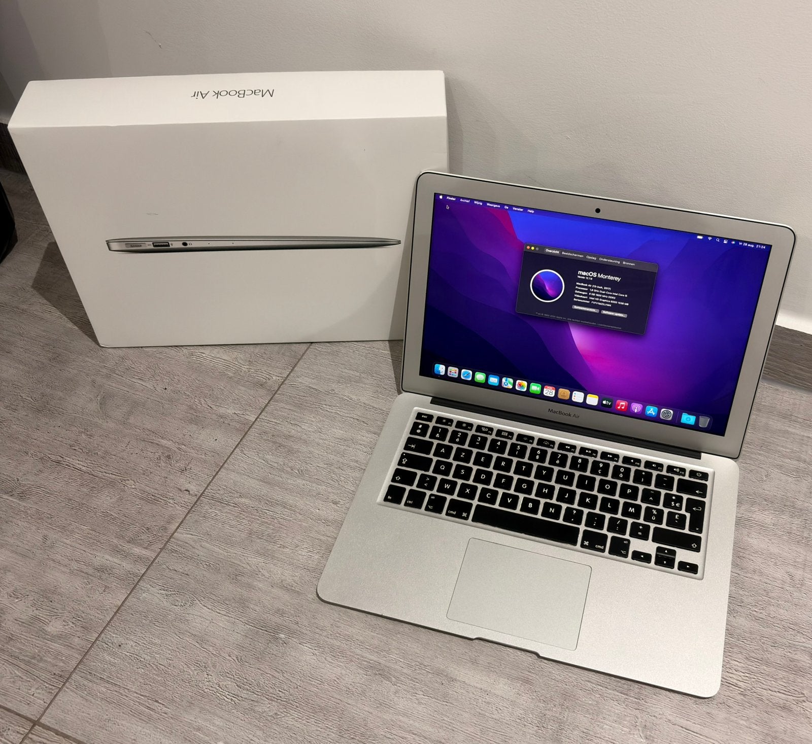 Macbook Air 2017 13 inch (bespreekbare prijs), Informatique & Logiciels, Azerty, 128 GB ou moins, 8 GB, 13 pouces