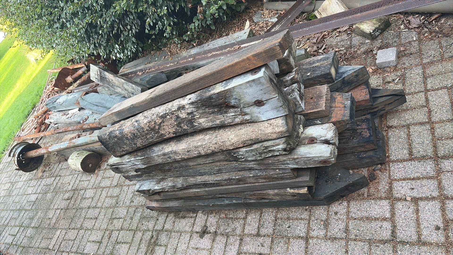 Hout balken (gratis), Ophalen, Gebruikt, Minder dan 180 cm, Balken