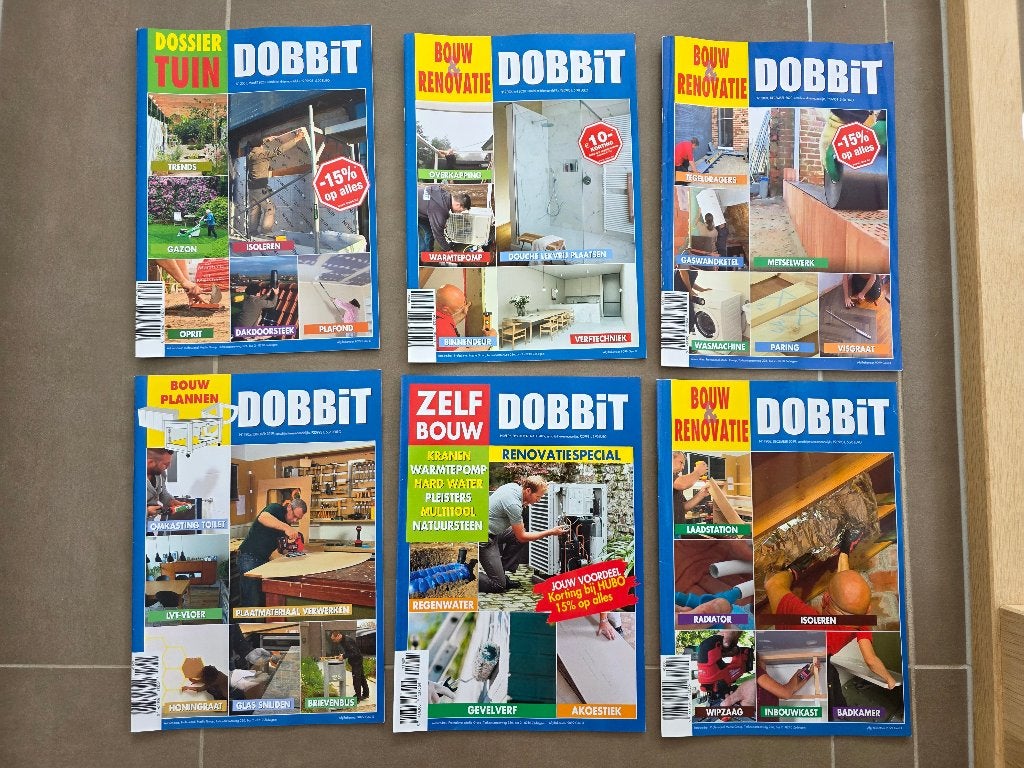 Dobbit magazine: Doe het zelf en tuin 2015-2020 31 stuks, Boeken, Tijdschriften en Kranten, Ophalen of Verzenden, Zo goed als nieuw