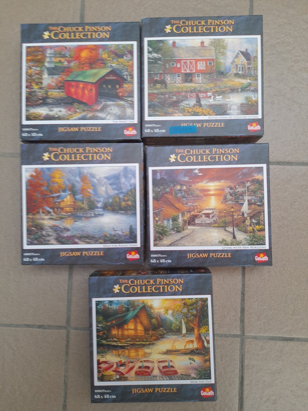 Vijf puzzels  van The Chuck Pinson Collectie., Enlèvement ou Envoi
