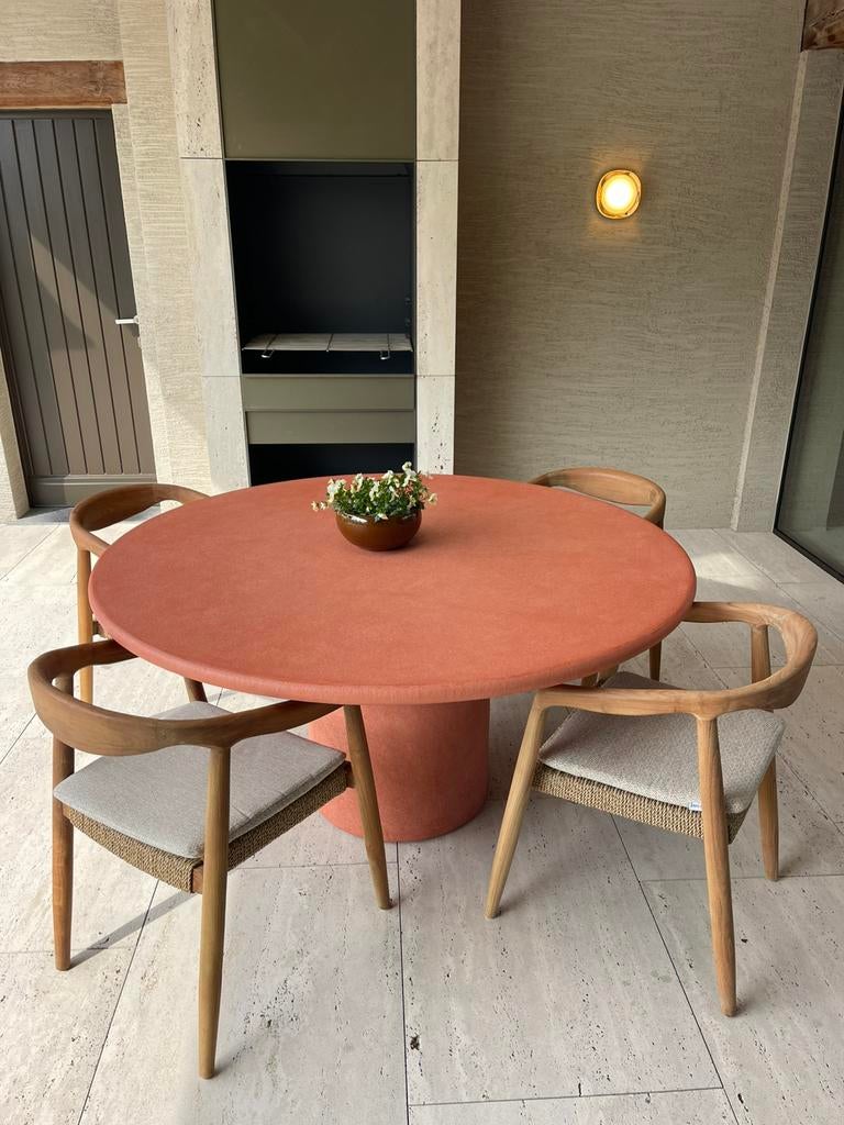 Mortex tafels , vakmanschap op maat, alle maten en vormen, Ophalen, Zo goed als nieuw, Ovaal