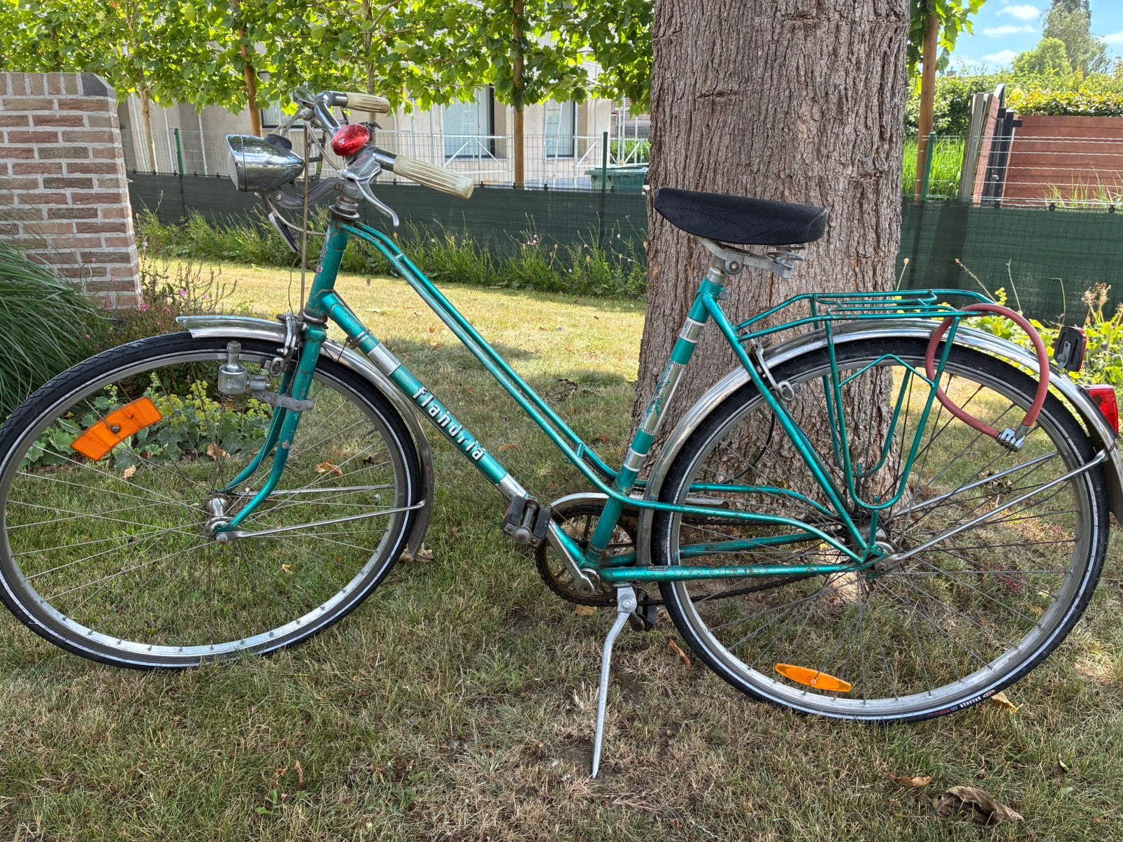 Vintage damesfiets Flandria, Minder dan 10 versnellingen, Gebruikt, Velgrem, 50 tot 53 cm