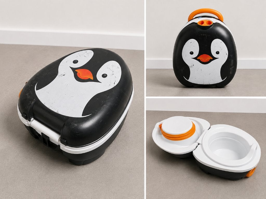 My Carry Potty pinguïn, Ophalen, Gebruikt
