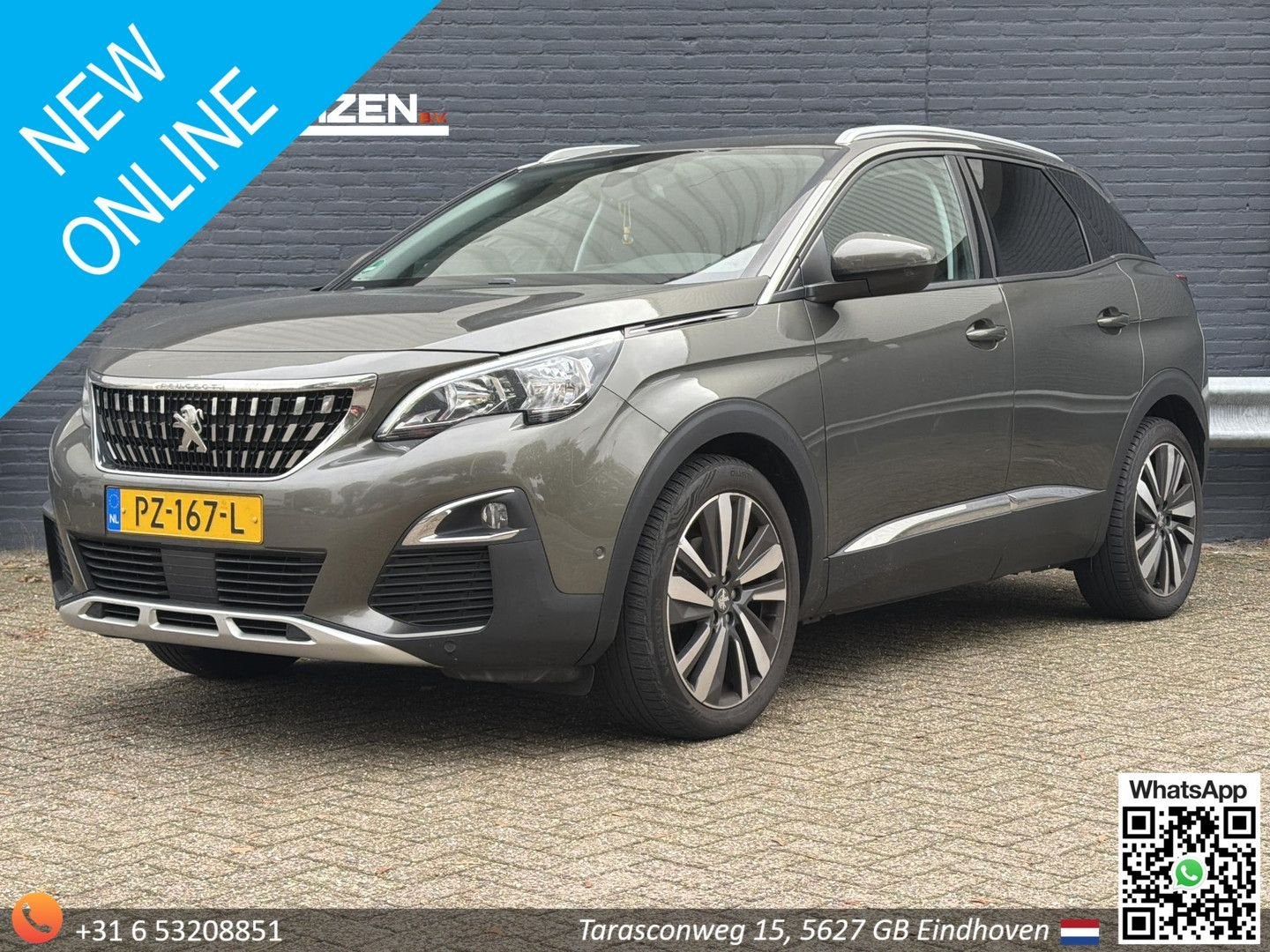 Peugeot 3008 1.2 PureTech Blue Lease Premium, Autos, Argent ou Gris, Achat, Entreprise, Boîte manuelle