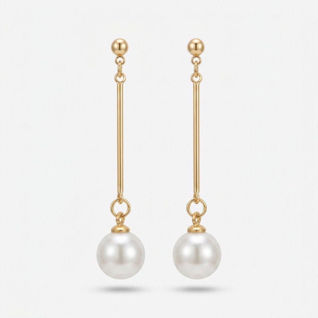 Lange gouden oorbellen, Bijoux, Sacs & Beauté, Enlèvement ou Envoi, Neuf, Autres matériaux, Piercing oreille ou tragus