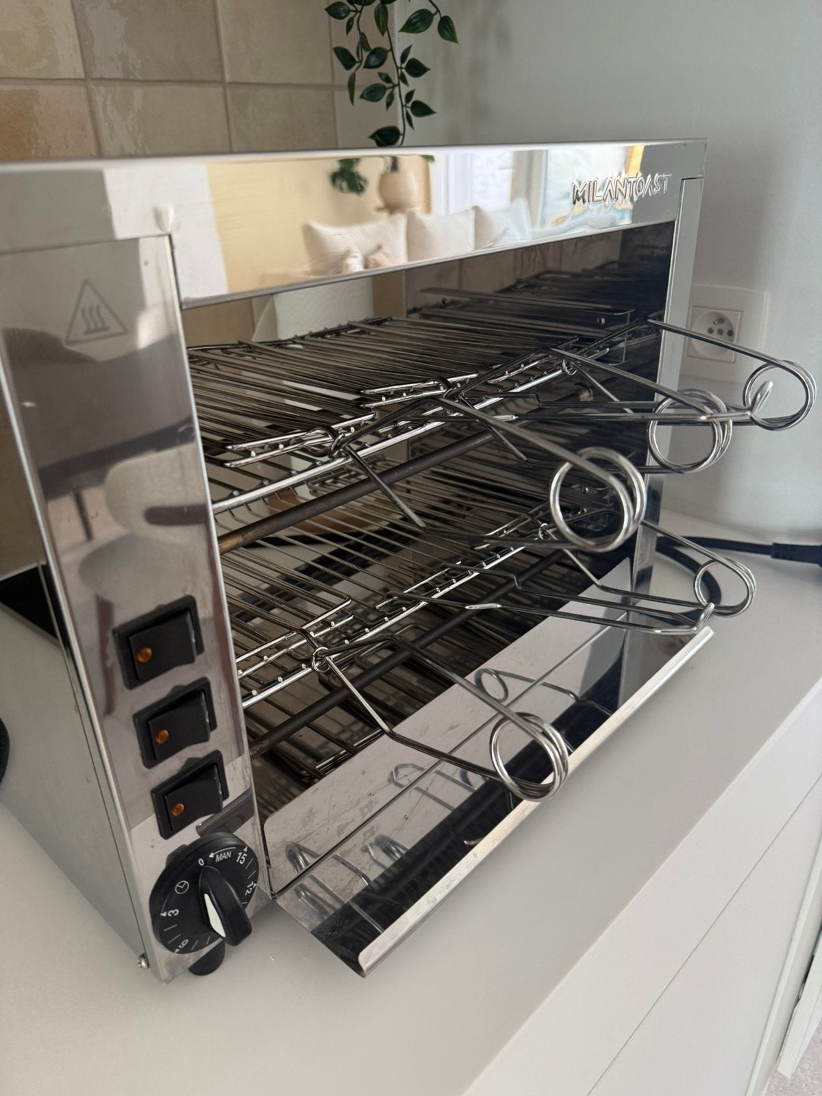 Milantoast toaster / grill met 3 warmtezones, Elektronische apparatuur, Ovens, Ophalen of Verzenden, Zo goed als nieuw