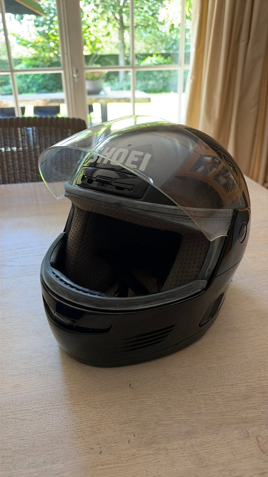 Helm zwart Shoei, Motoren, Ophalen, Shoei