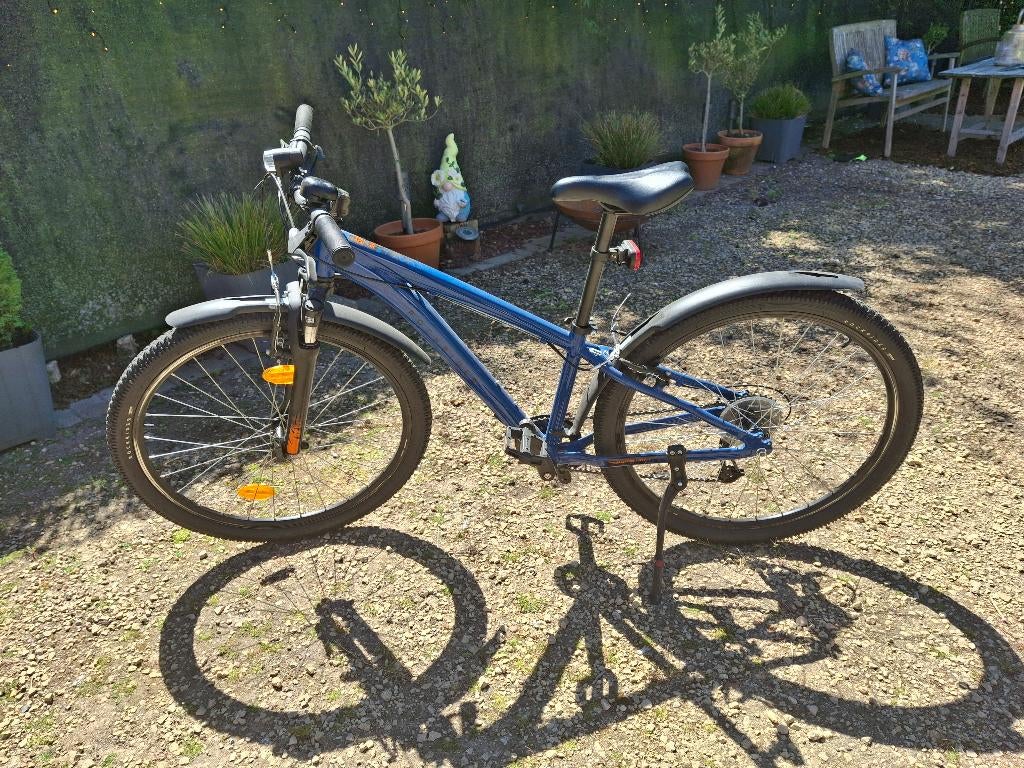 Jongens fiets (citybike) blauw 9/12 jaar, Fietsen en Brommers, Fietsen | Jongens, Zo goed als nieuw, 26 inch of meer, Handrem