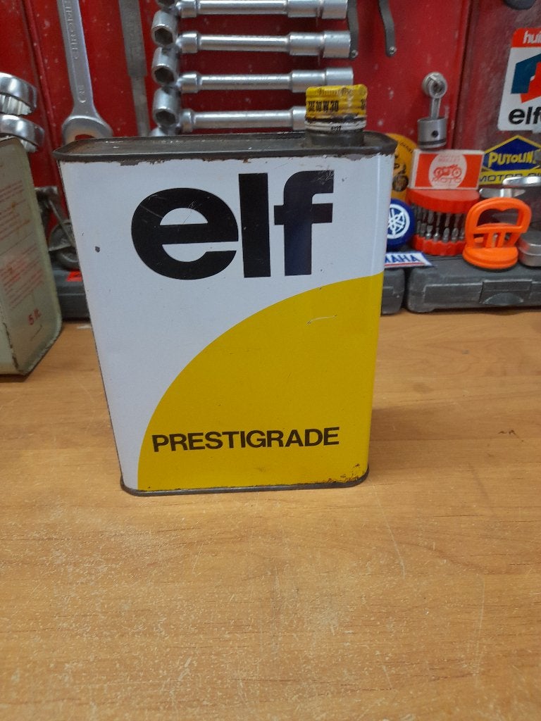Old Elf Prestigrade lege oliekan, Verzamelen, Merken en Reclamevoorwerpen, Gebruikt, Overige typen, Verzenden