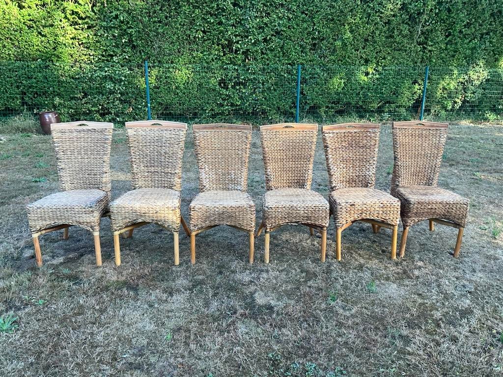 RIETEN TERRAS STOELEN, Huis en Inrichting, Stoelen, Ophalen of Verzenden