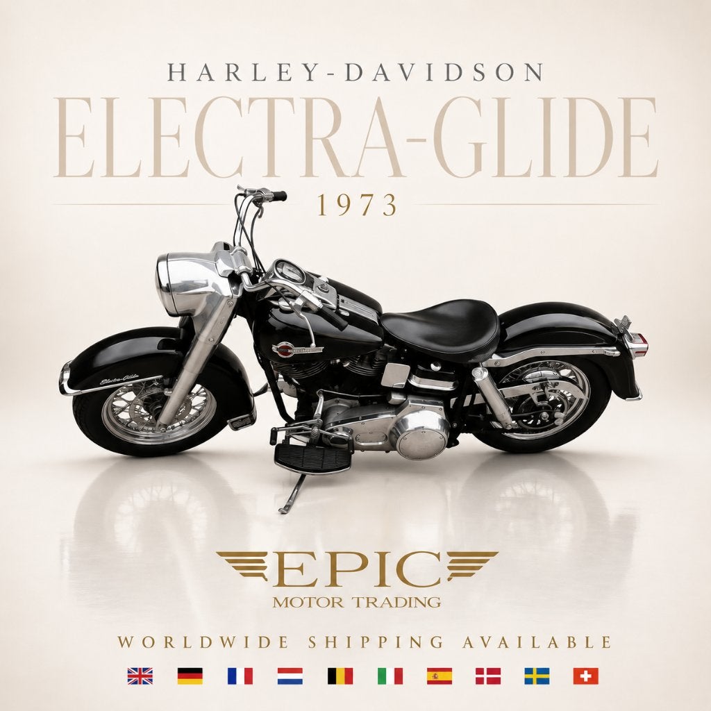 veiling: harley davidson electraglide 1973, Motoren, 2 cilinders, Occasion, Chopper, Bedrijf
