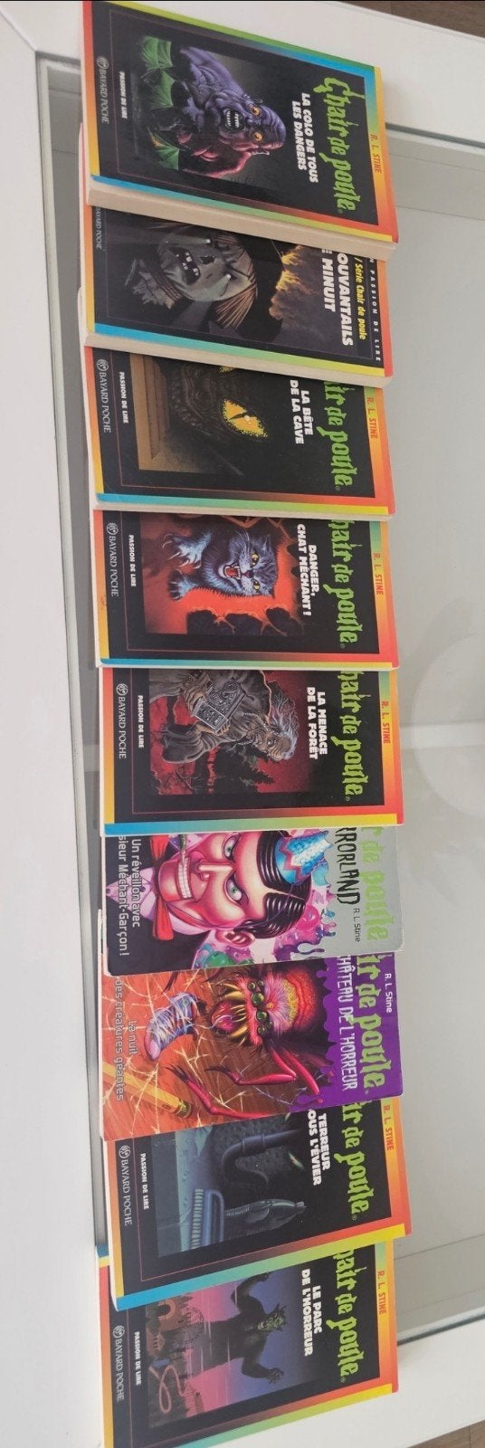 9 livres CHAIR DE POULE POUR 9 EUROS, Livres, Enlèvement, Utilisé