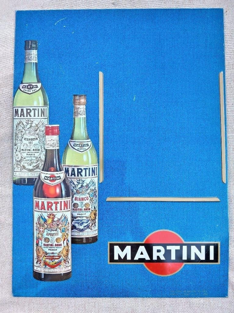 metalen reclamebord Martini 1948, Ophalen of Verzenden, Zo goed als nieuw, Reclamebord