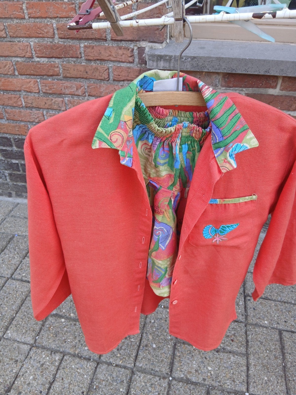 2delig meisjespakje met broekrok, Kinderen en Baby's, Kinderkleding | Maat 128, Ophalen