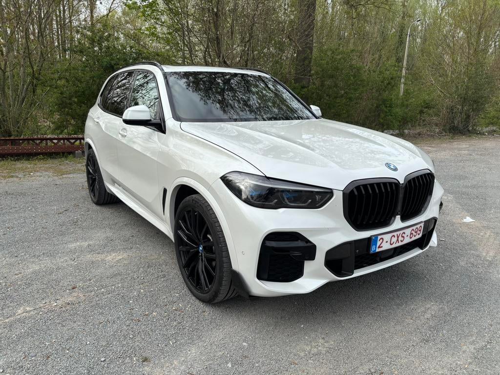 BMW X5 45e Xdrive full full option, Auto's, BMW, Automaat, Wit, Leder, Bruin