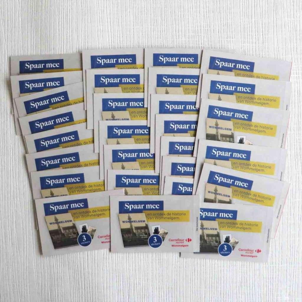 Wommelgem Het dorp van toen stickers (Carrefour) LOT, Ophalen of Verzenden, Nieuw, Overige typen
