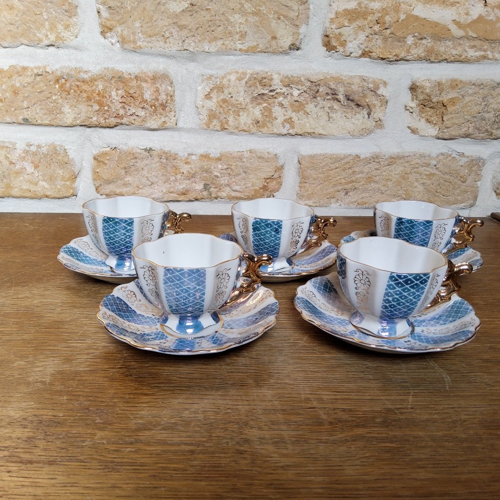 Tasses et soucoupe en porcelaine, Collections, Enlèvement, Comme neuf, Porcelaine, Tasse et/ou soucoupe