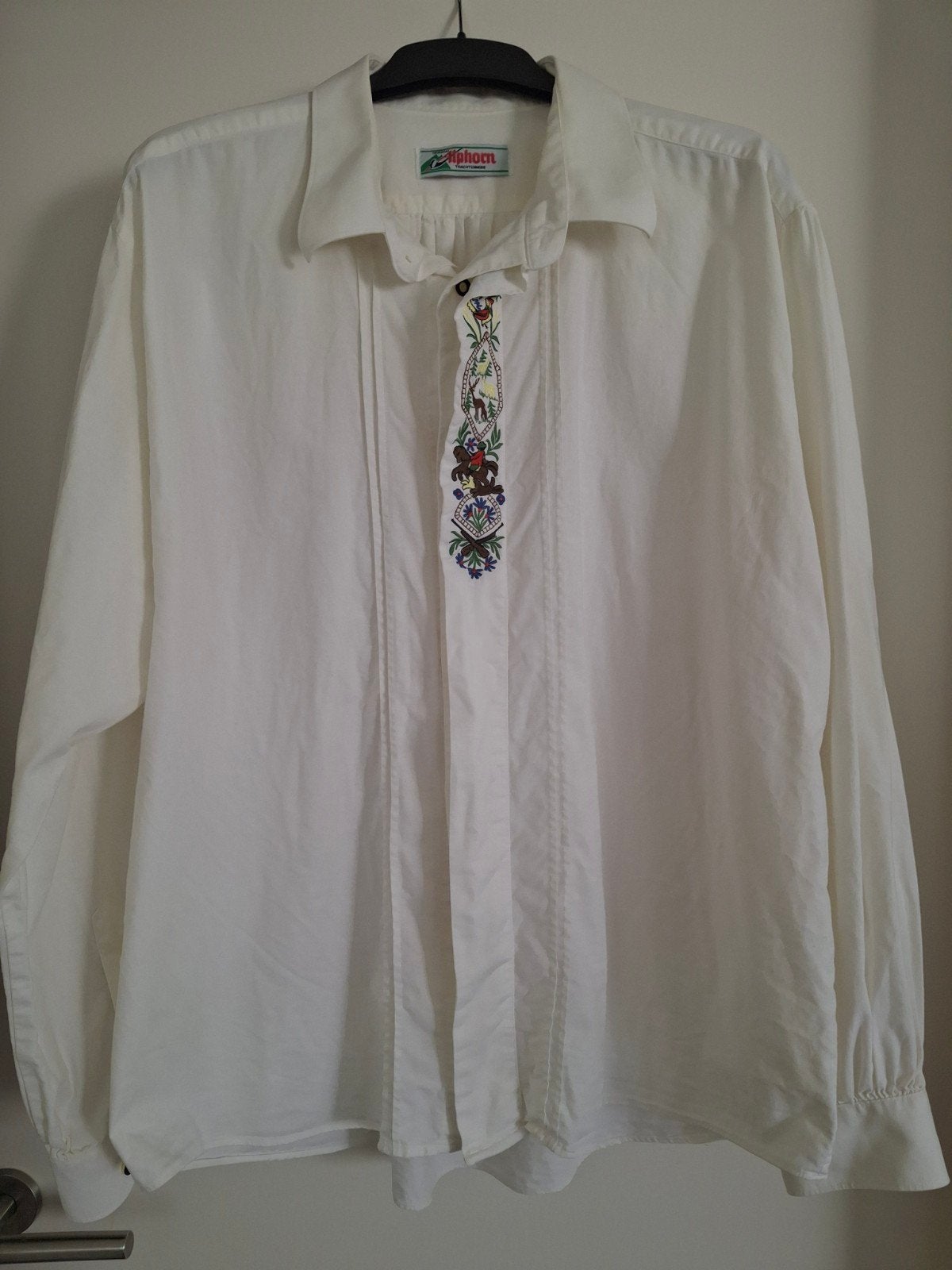 Trachtenhemd wit merk Alphorn, maat xl, Kleding | Heren, Overhemden, Ophalen of Verzenden, Wit