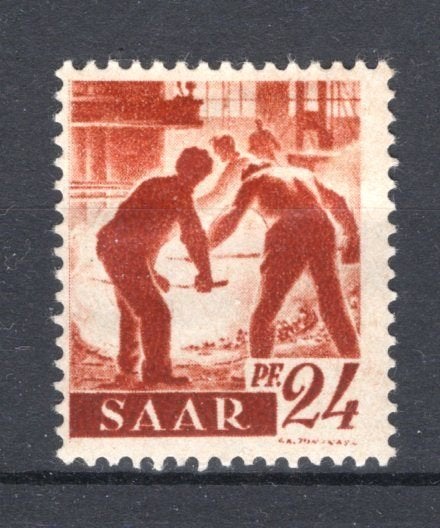 SAAR Yt. 205 MH 1947, Postzegels en Munten, Verzenden, Postfris