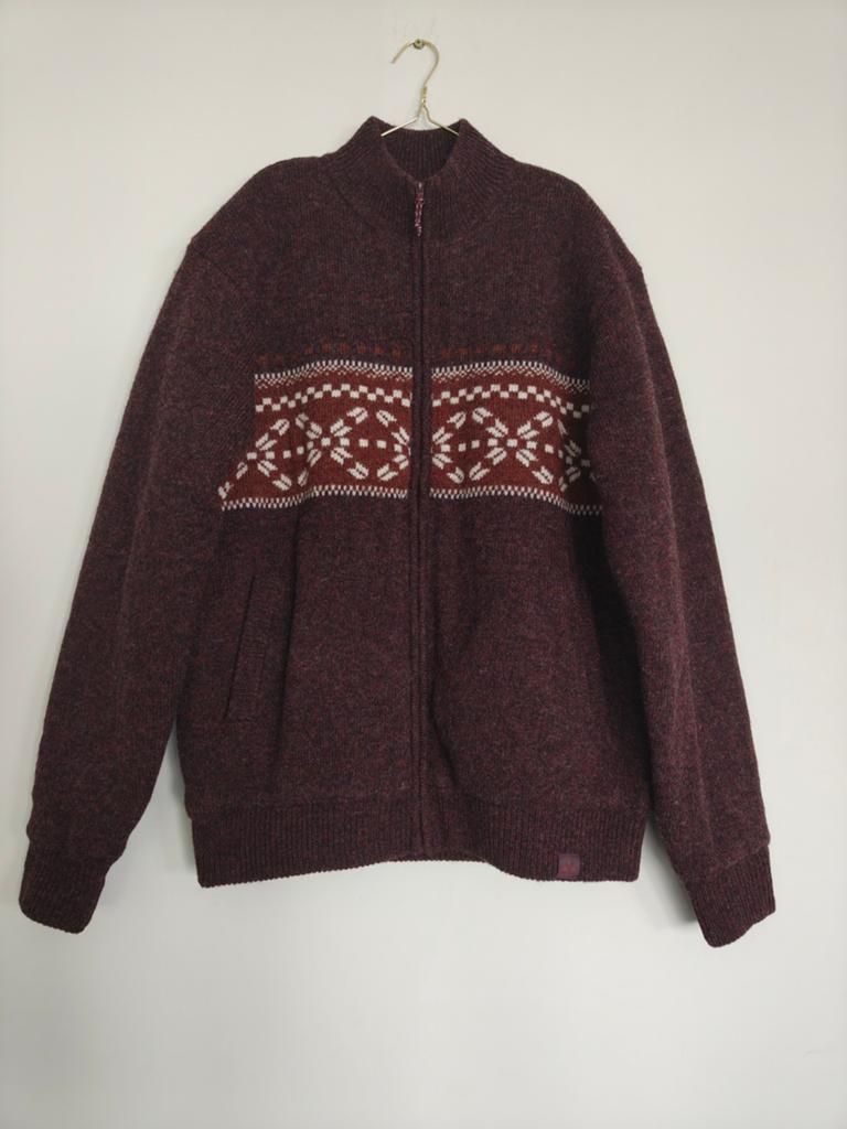 New Ayacucho Autti Fleece-Lined Wool-Knit Jacket/Cardigan, Ophalen, Nieuw, Overige maten