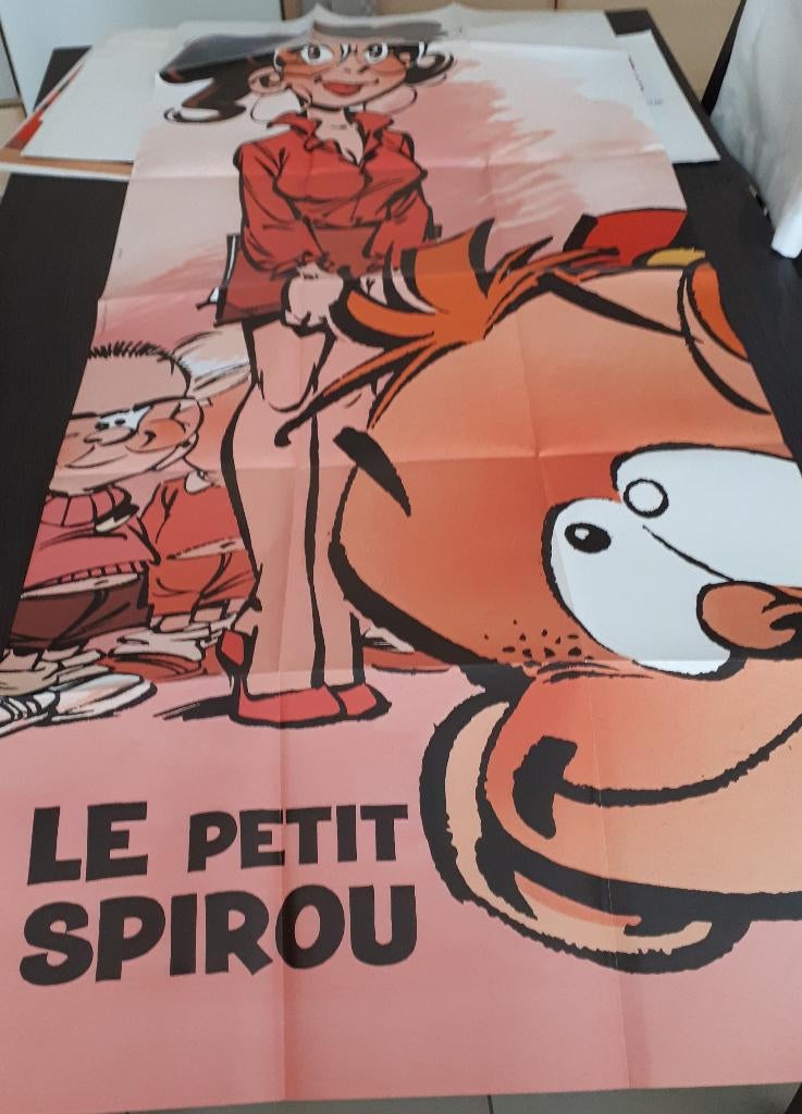 Poster Le petit Spirou, Collections, Enlèvement, Autres personnages, Comme neuf, Image, Affiche ou Autocollant