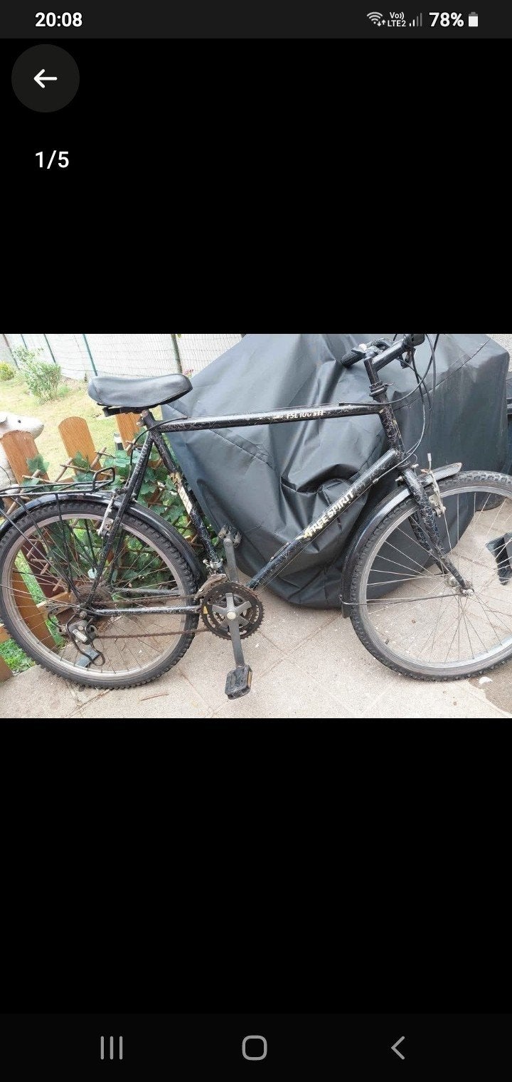 un  vélo pour homme, Enlèvement