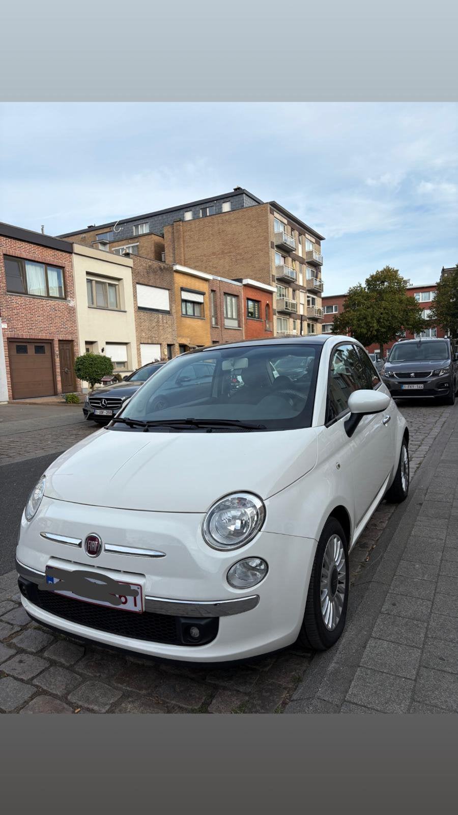 Fiat 500, Auto's, Fiat, Wit, Handgeschakeld, Particulier, 2 deurs