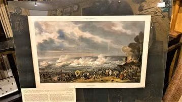 Ancienne litho colorée de C. Motte Jemappes cachet, Enlèvement ou Envoi