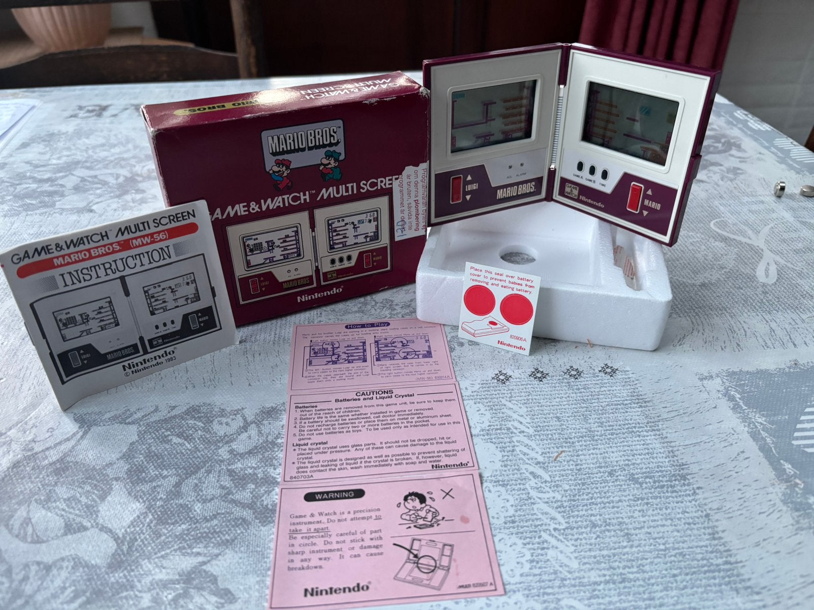 Nintendo Game&Watch Mario Bros 1983 (MW-56) CIB, Enlèvement ou Envoi, Comme neuf