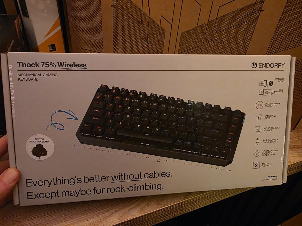 Endorfy Thock 75% Wireless mechanisch gaming toetsenbord, Ophalen, Niet werkend, Gaming toetsenbord