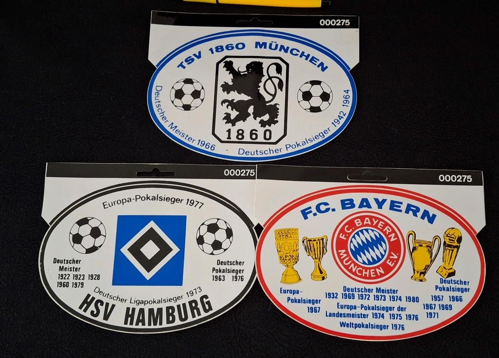 Lot stickers Duitsland voetbal FC Bayern München Hamburg, Verzamelen, Ophalen of Verzenden, Zo goed als nieuw, Sport