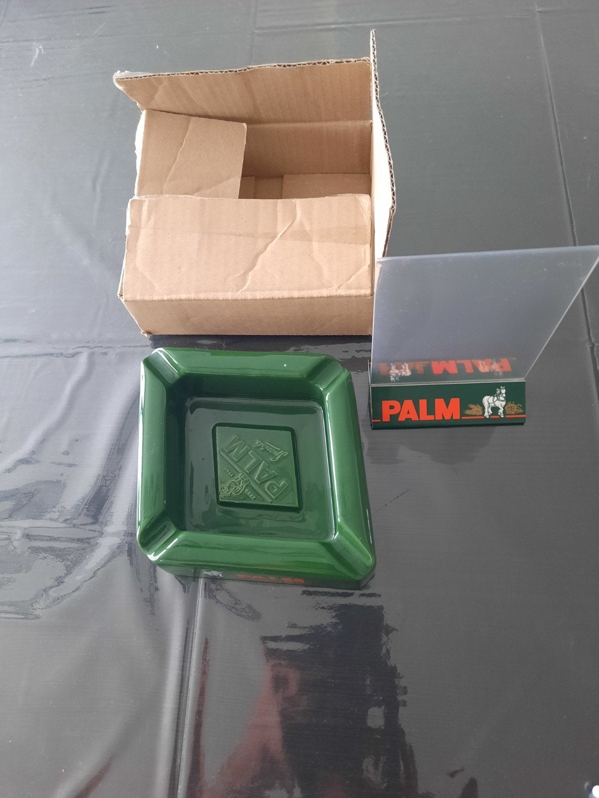 Cendrier à paume spécial + porte-palmier, Collections, Marques de bière, Enlèvement ou Envoi, Neuf, Autres types, Palm