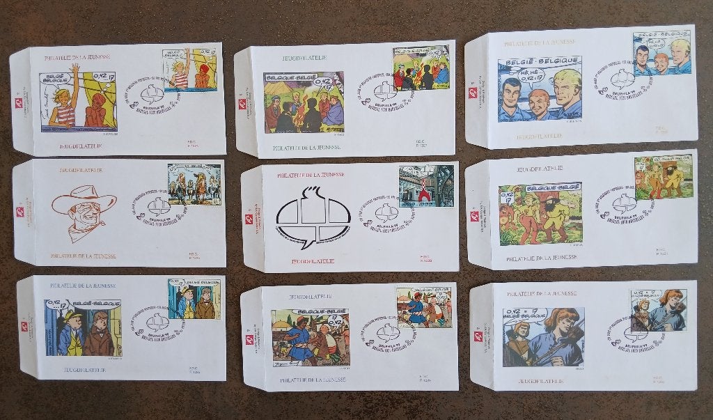 Année 1999 : FDC - 2841-2849 du bloc 81 -  bandes dessinées, Enlèvement