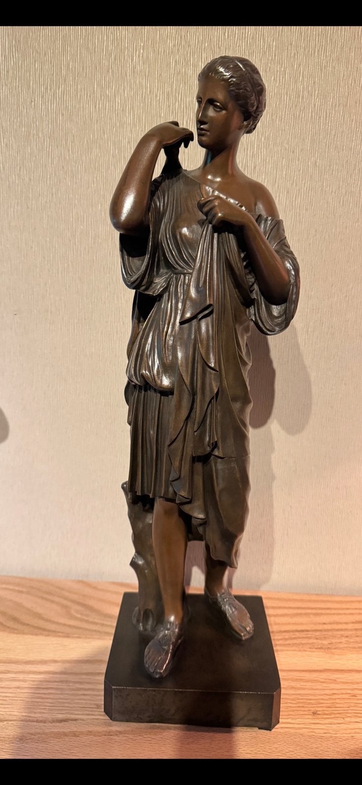 Statue en bronze antique, Antiquités & Art, Enlèvement ou Envoi, Brons, Statue
