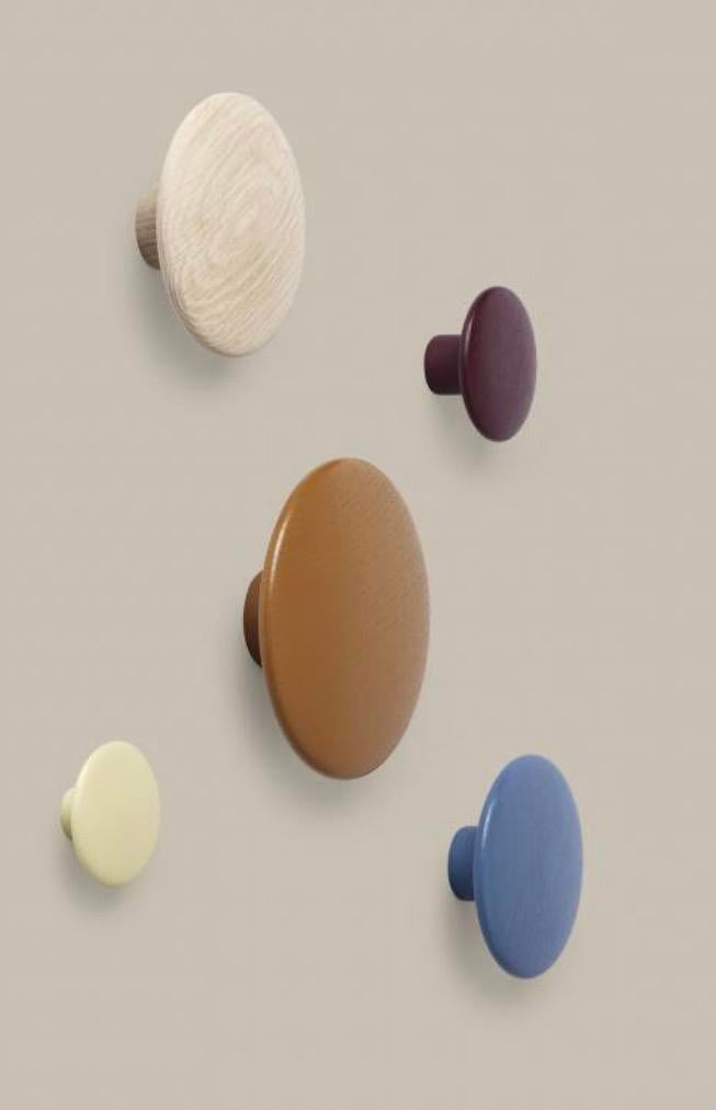 Muuto Dots kapstokken - set van 4, Huis en Inrichting, Woonaccessoires | Kapstokken, Ophalen, Zo goed als nieuw, Hout