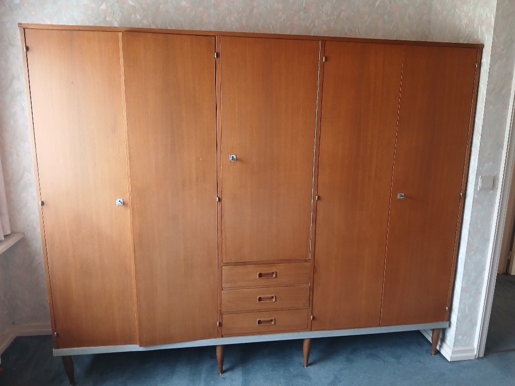 Vintage slaapkamer, Huis en Inrichting, Slaapkamer | Complete slaapkamers, Ophalen, Gebruikt, Tweepersoons, Vintage