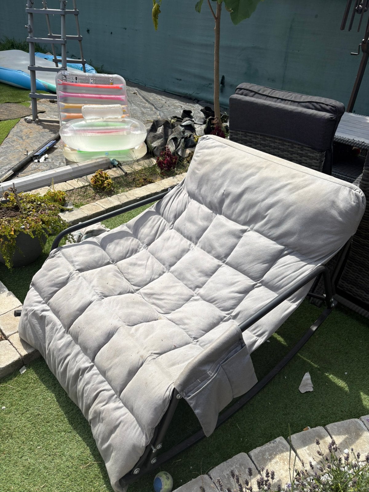 Schommelstoel voor buiten of binnen, Tuin en Terras, Hangmatten, Ophalen, Gebruikt, Binnen