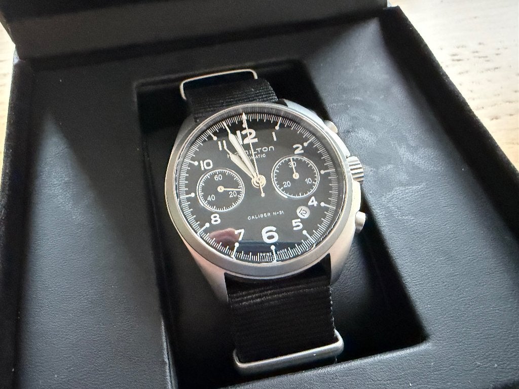 Hamilton KHAKI AVIATION - KHAKI PILOT PIONEER AUTO CHRONO, Ophalen, Zo goed als nieuw