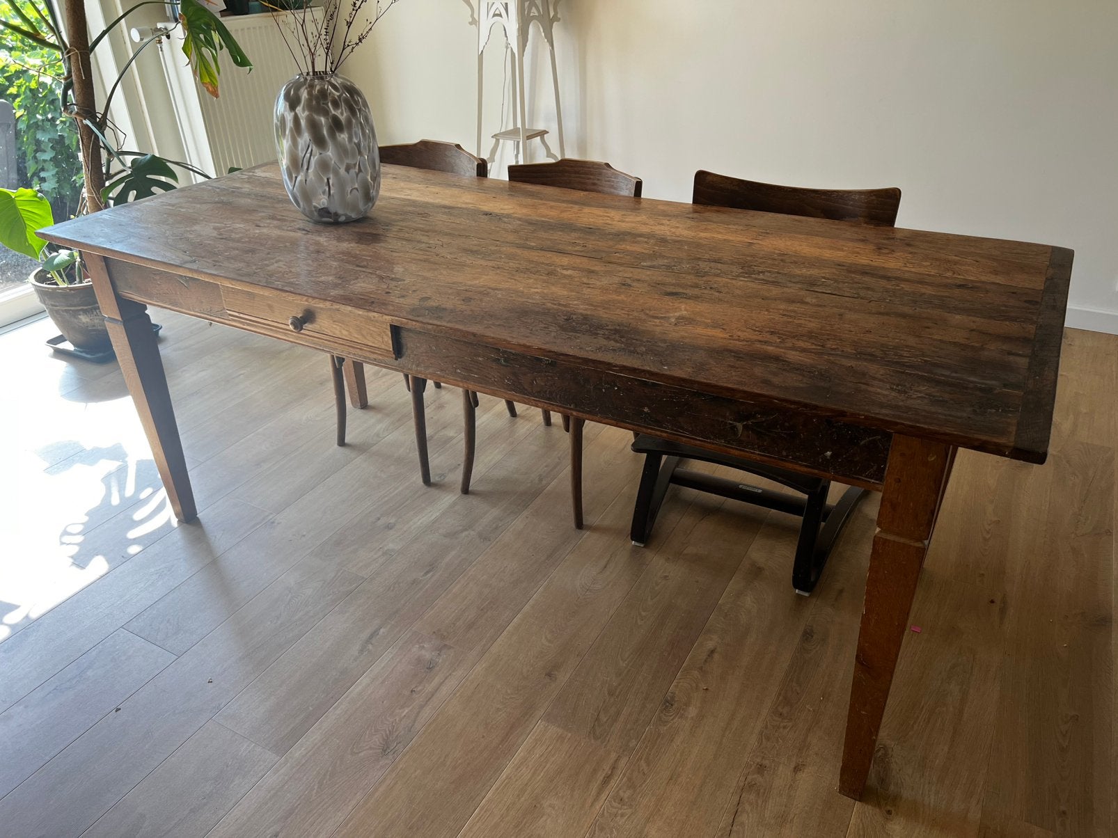 Table de ferme ancienne 2m, Enlèvement, Comme neuf