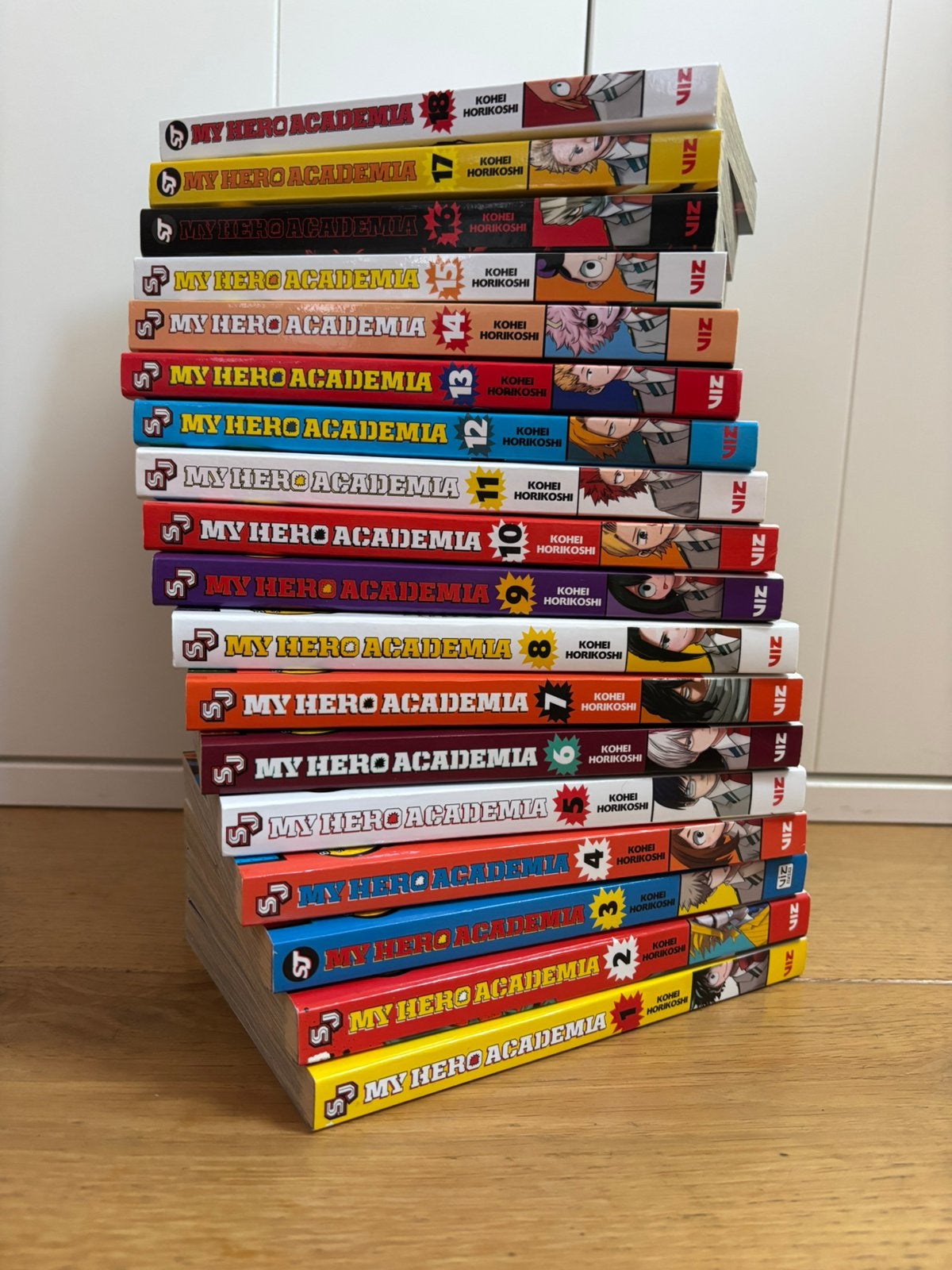 My hero academia mangas vol 1-18 Engels, Boeken, Strips | Comics, Meerdere comics, Verzenden, Zo goed als nieuw, Europa