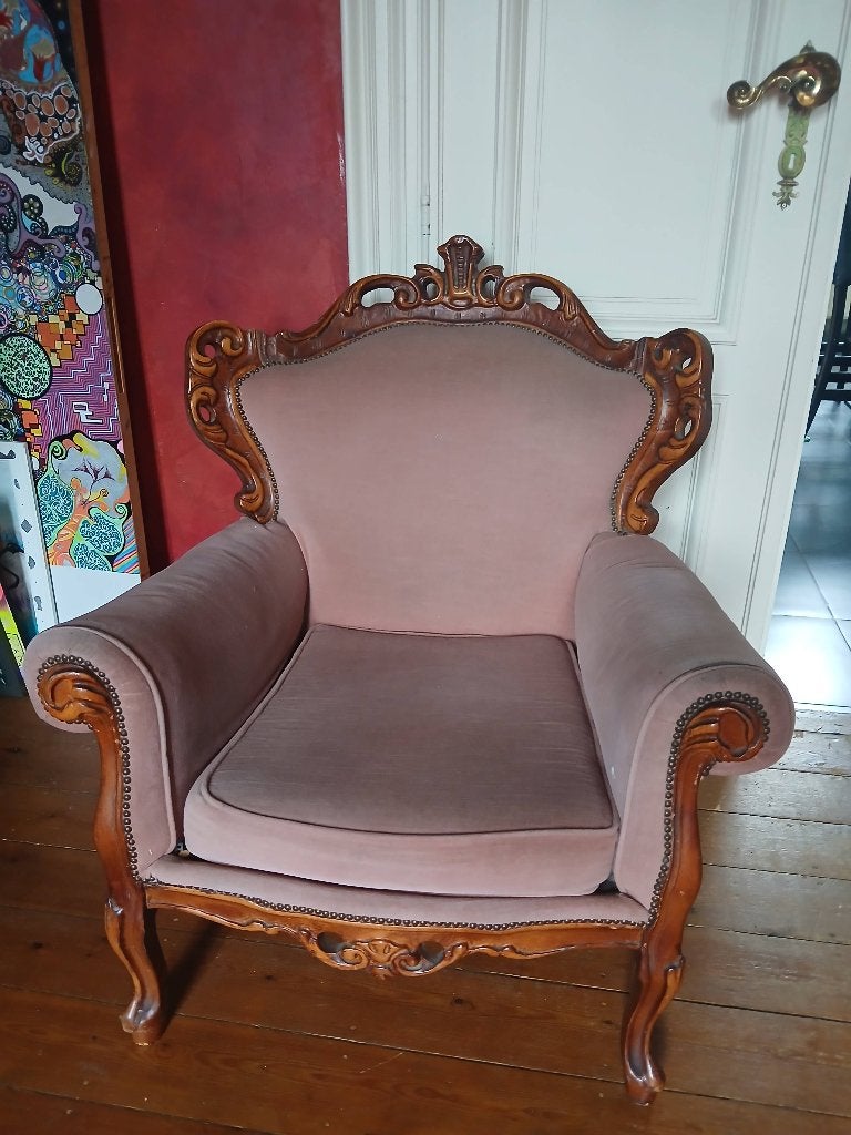 Fauteuil vintage, Antiquités & Art, Antiquités | Meubles | Chaises & Canapés, Enlèvement