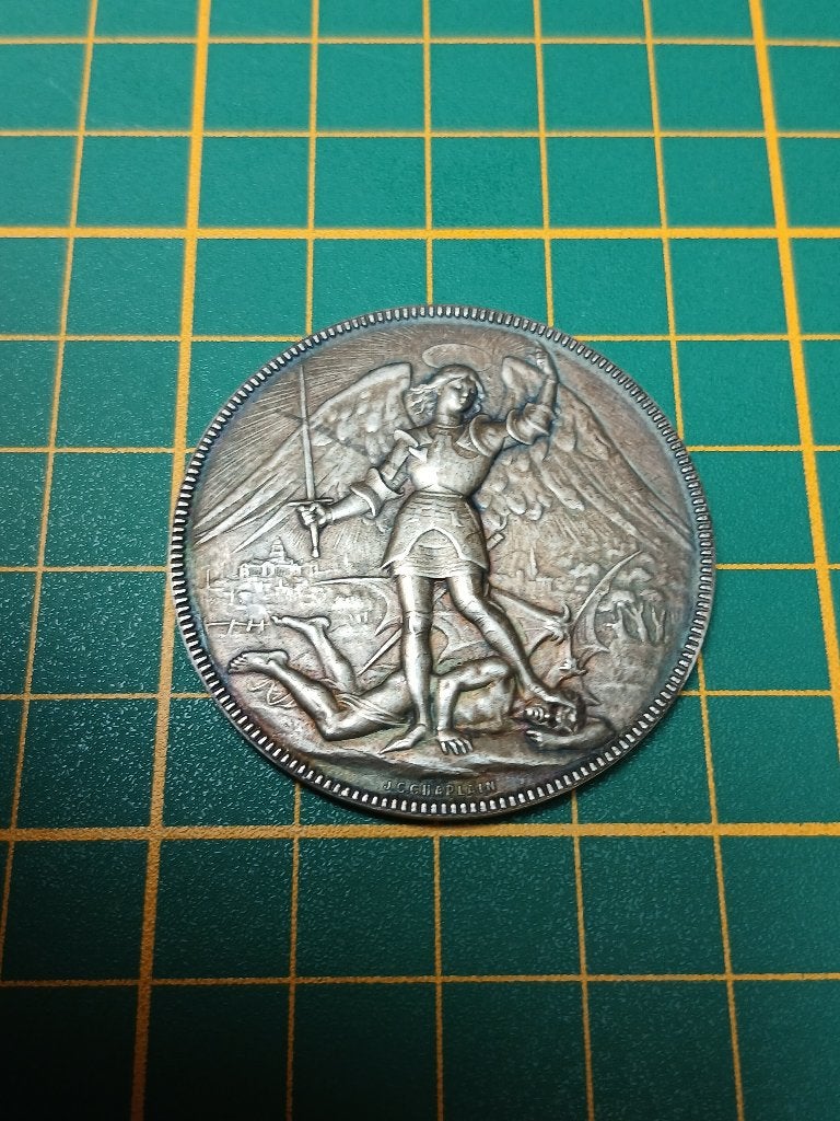 Medaille en argent 1888 réélection Charles Buls Bruxelles, Envoi, Argent
