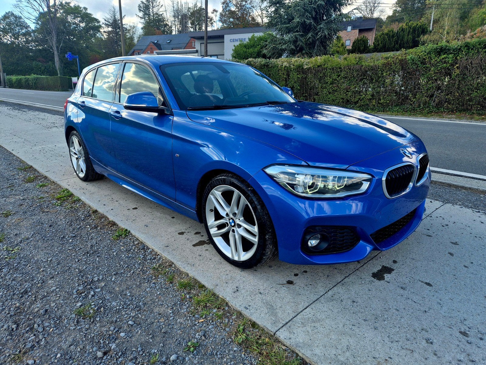 BMW 116D "Pack M" 5Portes, GPS, Led, Airco, Auto's, Blauw, Alcantara, Bedrijf, 3 cilinders